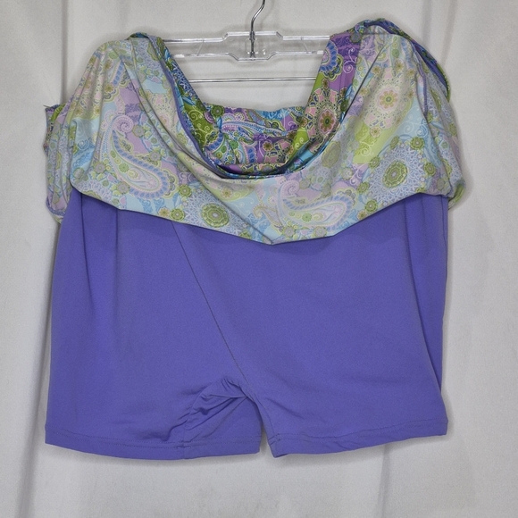 Coolibar 2 pc Paisley Top Skort Set UPF 50+ Sun Protection - Size XXL  ** Flawed - Picture 11 of 15